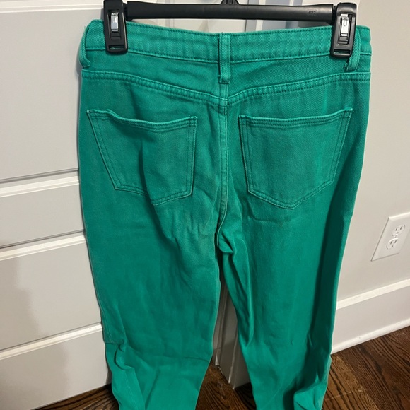 Green wide leg jeans - Picture 2 of 2